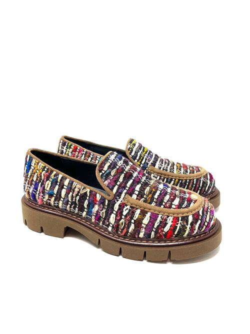 Mocassino donna multicolor IL LACCIO | 26316TEXTABRIG